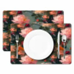 Dahlia - Bloemen - Patroon Placemat vinyl groot 368 -zzsfeer2_Kitchenyeah-website