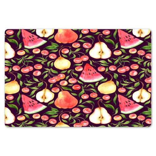 Donker - Bladeren - Fruit - Patroon Placemat vinyl groot 368 -zzsfeer1_Kitchenyeah-website