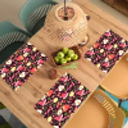 Donker - Bladeren - Fruit - Patroon Placemat vinyl groot 368 -zzsfeer5_Kitchenyeah-website