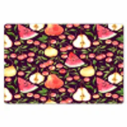 Donker - Bladeren - Fruit - Patroon Placemat vinyl groot 368 -zzsfeer1_Kitchenyeah-website