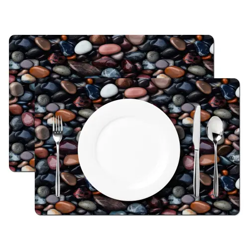 Donker - Kiezels - Glans Placemat vinyl groot 368 -zzsfeer2_Kitchenyeah-website