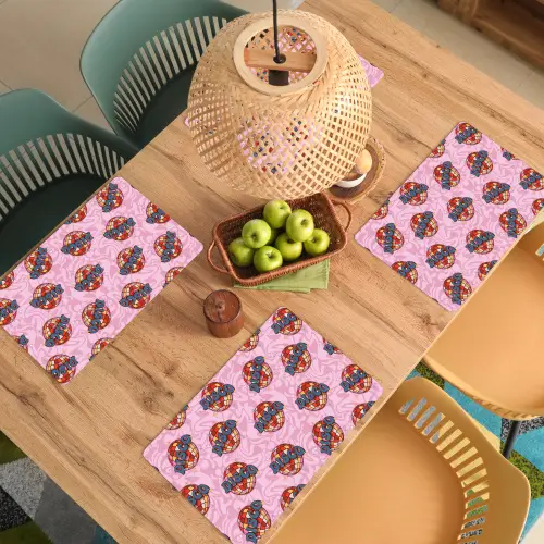 Disco - Bal - Patroon - Roze Placemat vinyl groot 368 -zzsfeer5_Kitchenyeah-website