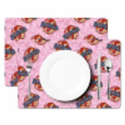 Disco - Bal - Patroon - Roze Placemat vinyl groot 368 -zzsfeer2_Kitchenyeah-website