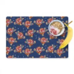 Disco - Blauw - Patroon Placemat vinyl groot 368 -zzzproduct_Kitchenyeah-website