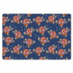 Disco - Blauw - Patroon Placemat vinyl groot 368 -zzsfeer1_Kitchenyeah-website