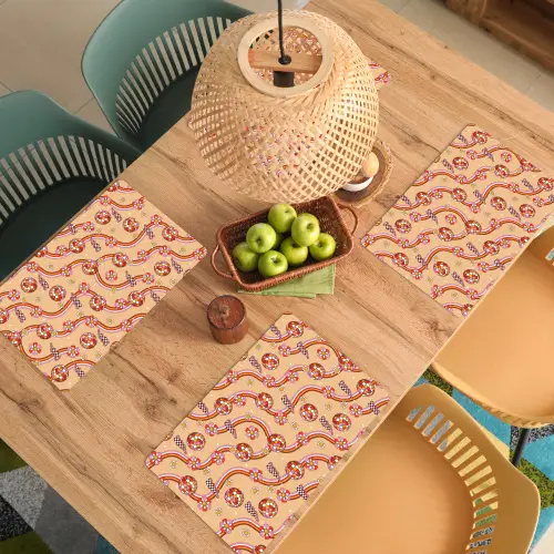 Disco - Patroon - Lijnen Placemat vinyl groot 368 -zzsfeer5_Kitchenyeah-website
