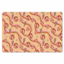 Disco - Patroon - Lijnen Placemat vinyl groot 368 -zzsfeer1_Kitchenyeah-website