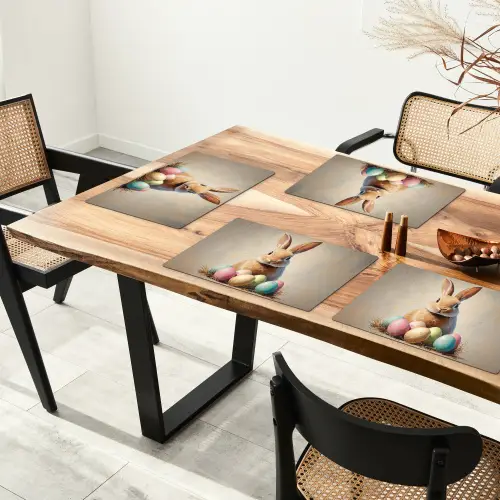 Paashaas - Pastel - Eieren Placemat vinyl groot -zzsfeer4_Kitchenyeah-website