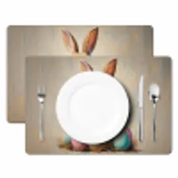 Paashaas - Pastel - Eieren Placemat vinyl groot -zzsfeer2_Kitchenyeah-website