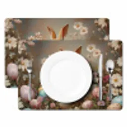 Paashaas - Lente - Paaseieren Placemat vinyl groot -zzsfeer2_Kitchenyeah-website