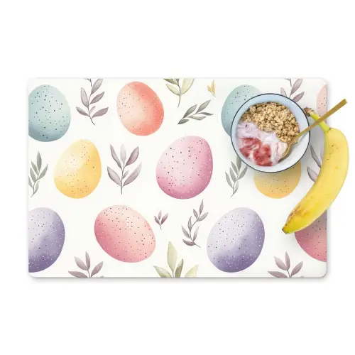 Eieren - Kleurrijk - Patroon Placemat vinyl groot -zzzproduct_Kitchenyeah-website