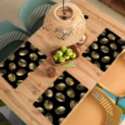 Eieren - Goud - Patroon Placemat vinyl groot -zzsfeer5_Kitchenyeah-website