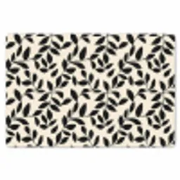 Elegant - Patroon - Zwart - Beige Placemat vinyl groot 368 -zzsfeer1_Kitchenyeah-website