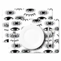 Ogen -  Gestileerd - Expressief Placemat vinyl groot 368 -zzsfeer2_Kitchenyeah-website