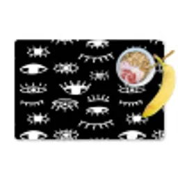 Ogen - Wit - Patroon Placemat vinyl groot 368 -zzzproduct_Kitchenyeah-website