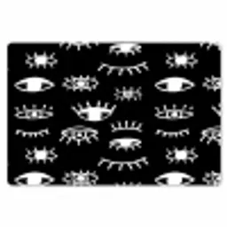 Ogen - Wit - Patroon Placemat vinyl groot 368 -zzsfeer1_Kitchenyeah-website