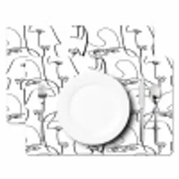 Gezichten - Abstract - Contourlijnen Placemat vinyl groot 368 -zzsfeer2_Kitchenyeah-website