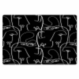 Gezichten - Gestileerd - Vloeiend Placemat vinyl groot 368 -zzsfeer1_Kitchenyeah-website