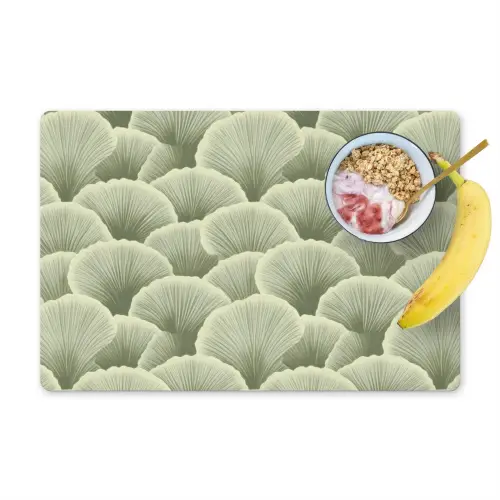 Waaier - Blad - Groen Placemat vinyl groot 368 -zzzproduct_Kitchenyeah-website