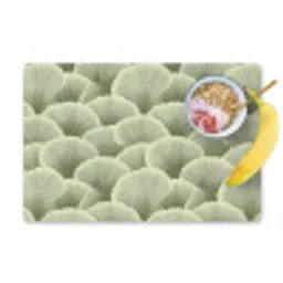 Waaier - Blad - Groen Placemat vinyl groot 368 -zzzproduct_Kitchenyeah-website
