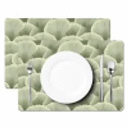 Waaier - Blad - Groen Placemat vinyl groot 368 -zzsfeer2_Kitchenyeah-website
