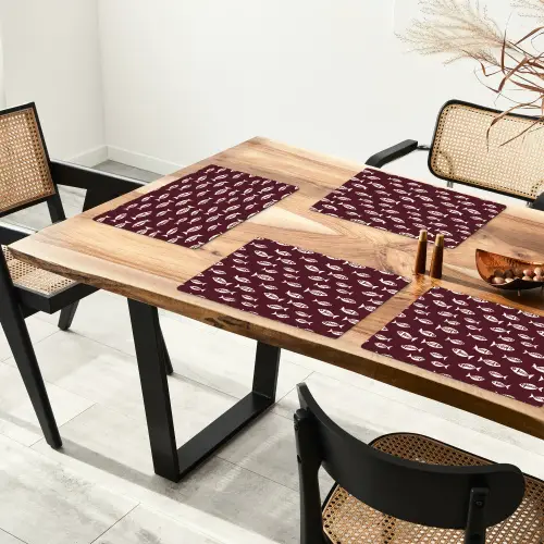 Vissen - Grafisch - Patroon - Donker Placemat vinyl groot 368 -zzsfeer4_Kitchenyeah-website
