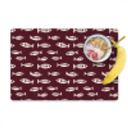Vissen - Grafisch - Patroon - Donker Placemat vinyl groot 368 -zzzproduct_Kitchenyeah-website