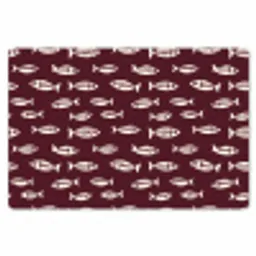Vissen - Grafisch - Patroon - Donker Placemat vinyl groot 368 -zzsfeer1_Kitchenyeah-website
