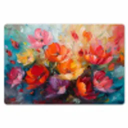 Bloemen - Kleurrijk - Verf - Abstract - Kunst Placemat vinyl groot -zzsfeer1_Kitchenyeah-website