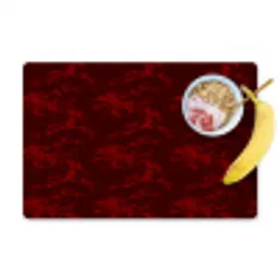 Bloemen - Donkerrood - Patroon Placemat vinyl groot 368 -zzzproduct_Kitchenyeah-website