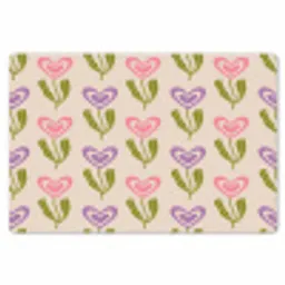 Bloemen - Hartjes - Patroon Placemat vinyl groot 368 -zzsfeer1_Kitchenyeah-website