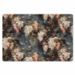 Bloemen - Bladeren - Donker - Patroon Placemat vinyl groot 368 -zzsfeer1_Kitchenyeah-website