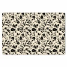 Bloemen - Dessin - Zwart Placemat vinyl groot 368 -zzsfeer1_Kitchenyeah-website