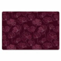 Bloemen - Patroon - Bordeauxrood Placemat vinyl groot 368 -zzsfeer1_Kitchenyeah-website