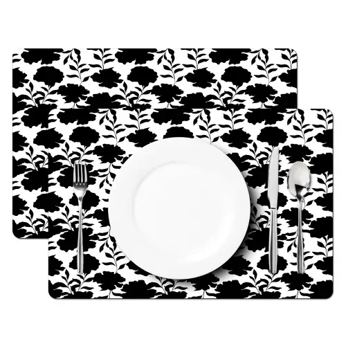 Bloemen - Patroon - Decoratief Placemat vinyl groot 368 -zzsfeer2_Kitchenyeah-website