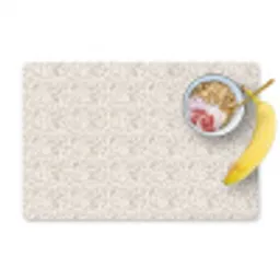 Bloemen - Patroon - Taupe Placemat vinyl groot 368 -zzzproduct_Kitchenyeah-website
