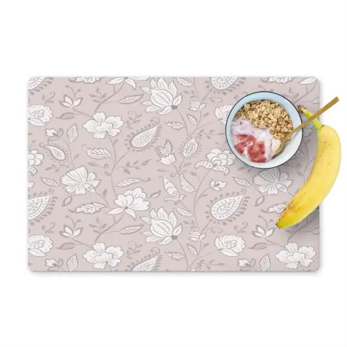 Bloemen - Getekend - Lavendel Placemat vinyl groot 368 -zzzproduct_Kitchenyeah-website