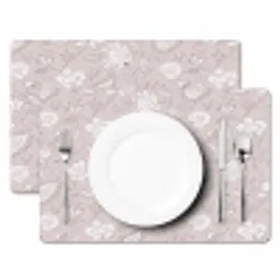 Bloemen - Getekend - Lavendel Placemat vinyl groot 368 -zzsfeer2_Kitchenyeah-website