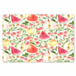 Fruit - Watermeloen - Kersen - Peer Placemat vinyl groot 368 -zzsfeer1_Kitchenyeah-website