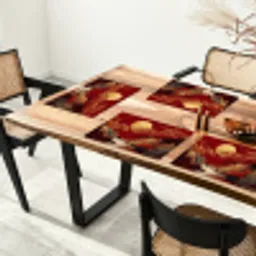 Volle maan - Landschap - Waterval Placemat vinyl groot -zzsfeer4_Kitchenyeah-website