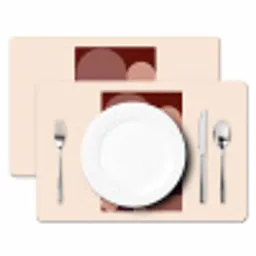 Geometrisch - Cirkels - Rood Placemat vinyl groot -zzsfeer2_Kitchenyeah-website