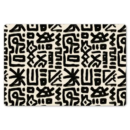 Geometrisch - Figuren - Zwart Placemat vinyl groot 368 -zzsfeer1_Kitchenyeah-website