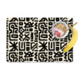 Geometrisch - Figuren - Zwart Placemat vinyl groot 368 -zzzproduct_Kitchenyeah-website
