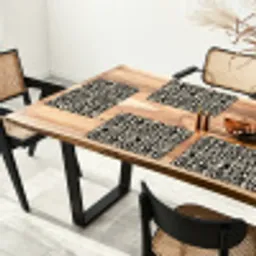 Geometrisch - Figuren - Zwart Placemat vinyl groot 368 -zzsfeer4_Kitchenyeah-website