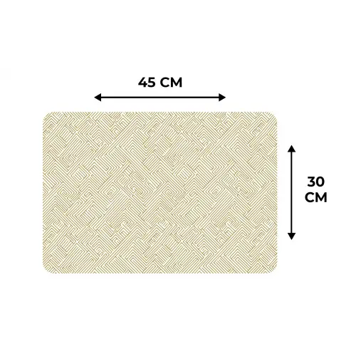 Geometrisch - Lijnen - Groen Placemat vinyl groot 368 -specs