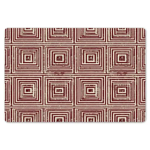 Geometrisch - Patroon - Rood Placemat vinyl groot 368 -zzsfeer1_Kitchenyeah-website