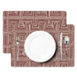 Geometrisch - Patroon - Rood Placemat vinyl groot 368 -zzsfeer2_Kitchenyeah-website