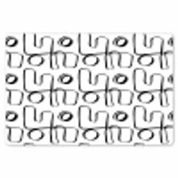 Geometrie - Zwart - Wit Placemat vinyl groot 368 -zzsfeer1_Kitchenyeah-website