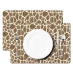 Giraf - Klassiek - Bruin Placemat vinyl groot 368 -zzsfeer2_Kitchenyeah-website
