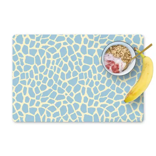 Giraf - Modern - Blauw Placemat vinyl groot 368 -zzzproduct_Kitchenyeah-website